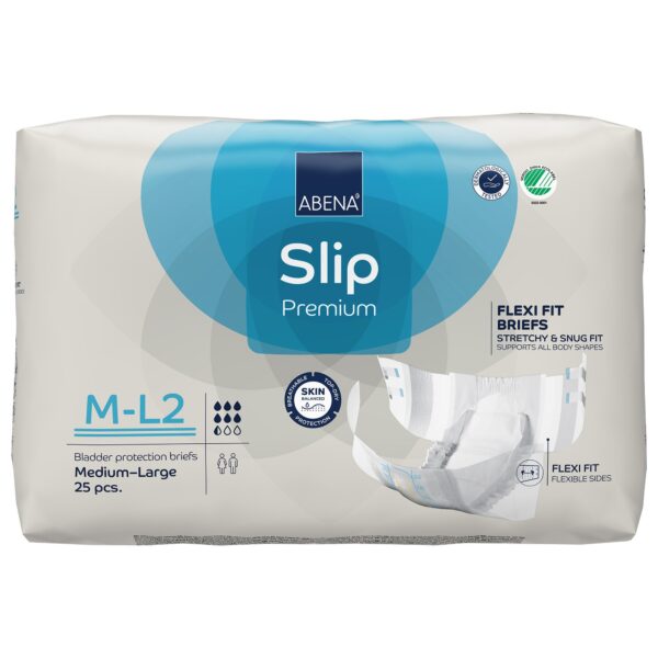 Abena Slip Flexi Fit Unisex Adult Incontinence Brief - Medium & Large, Heavy Absorbency, Part 1000020860 - Image 2