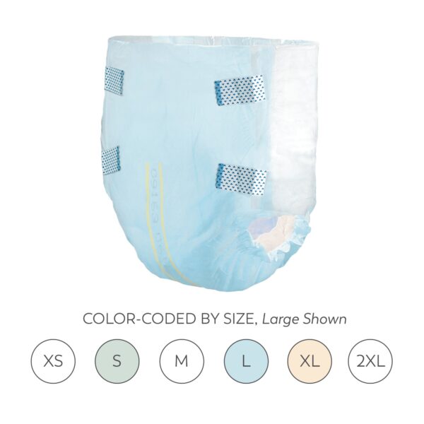 Tranquility Essential X-Small Unisex Youth Incontinence Brief Part 2743 * Heavy Absorbency Disposable Underwear - Image 6