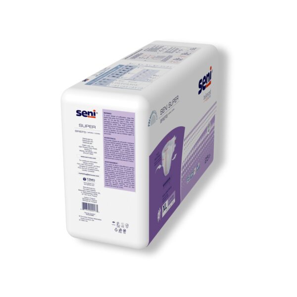 Seni Super X-Large Unisex Adult Incontinence Brief - Heavy Absorbency with Rapid Dry System - Image 7