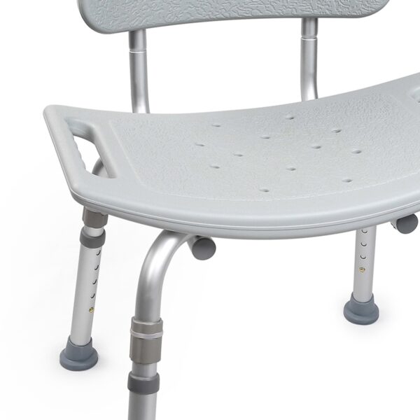 McKesson Aluminum Frame Bath Bench with Removable Backrest * 19-1/4 Inch Seat Width, 300 lbs Capacity - Image 3