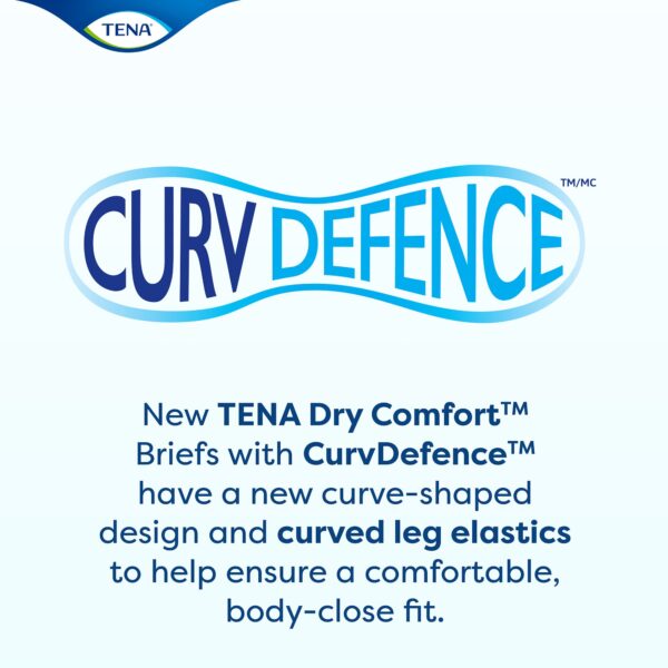 TENA Dry Comfort Unisex Adult Incontinence Brief - Medium Disposable with Moderate Absorbency - Image 7