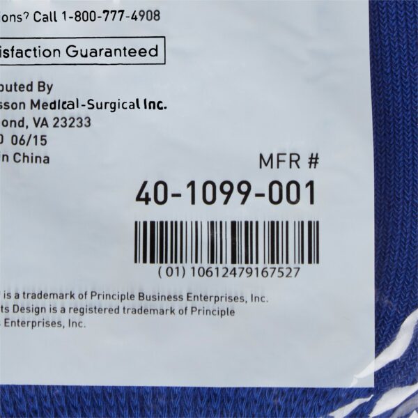 McKesson Terries Unisex Adult Bariatric X-Wide Slipper Socks - Double Tread for Secure Comfort in Royal Blue - Image 6