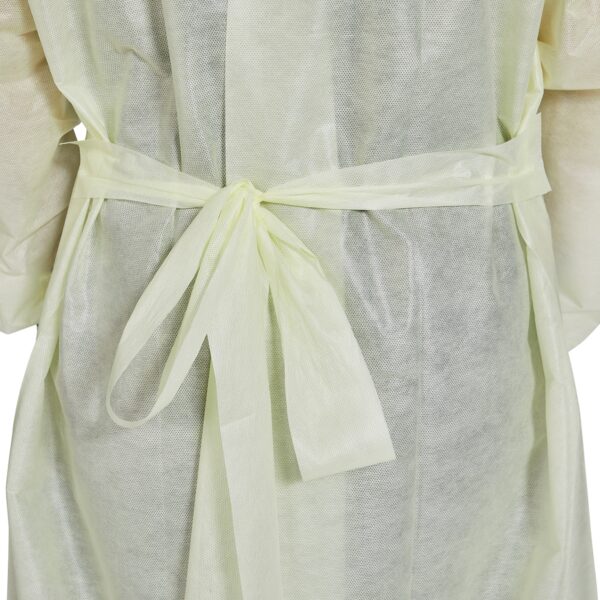 McKesson X-Large Yellow NonSterile AAMI Level 2 Disposable Protective Procedure Gown (Part Number 16-L2NWT6Y-XL) - Image 4