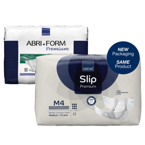 Abena Slip Premium M4 Unisex Adult Incontinence Brief - Heavy Absorbency, Medium Size - Image 2