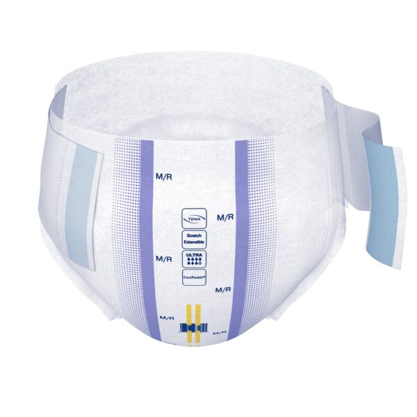 TENA ProSkin Stretch Ultra Medium Disposable Incontinence Brief with Triple Protection - Image 2