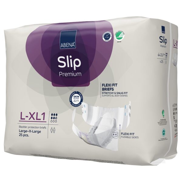 Abena Slip Flexi Fit Large / X-Large Unisex Adult Incontinence Brief - Moderate Absorbency, 43-67 Inch Hip - Image 4