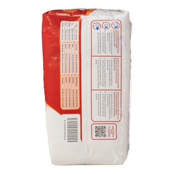 Tranquility Unisex Adult Incontinence Brief Part 2184 - Heavy Absorbency, Small Disposable - Image 6