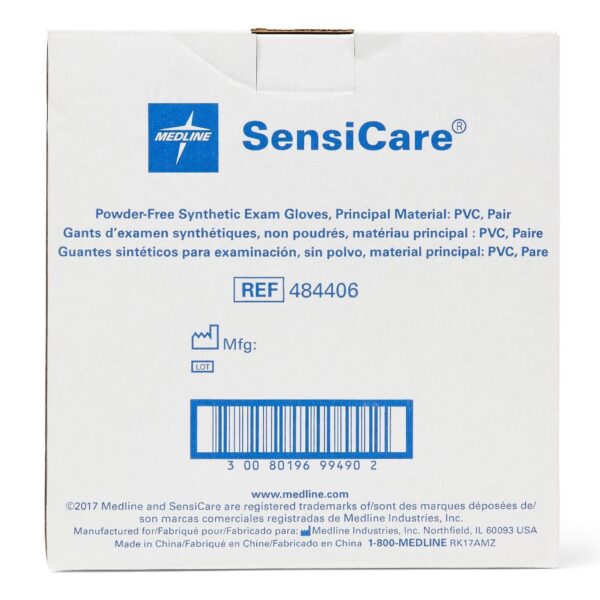 SensiCare Medium Exam Gloves by Brand - Sterile Stretch Vinyl with Standard Cuff - Image 3