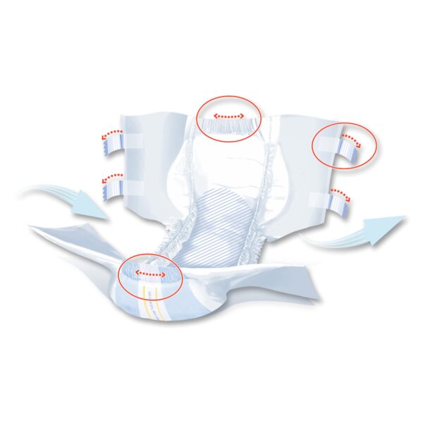 Seni Super Plus Large Unisex Adult Incontinence Brief with Heavy Absorbency - Part Number S-LA25-BP1 - Image 9
