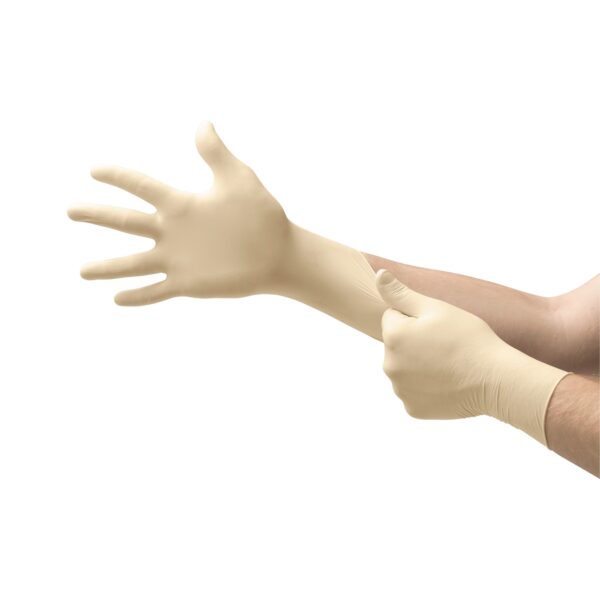 Microflex Diamond Grip Large Non-Sterile Latex Exam Gloves - MF-300-L - Image 2