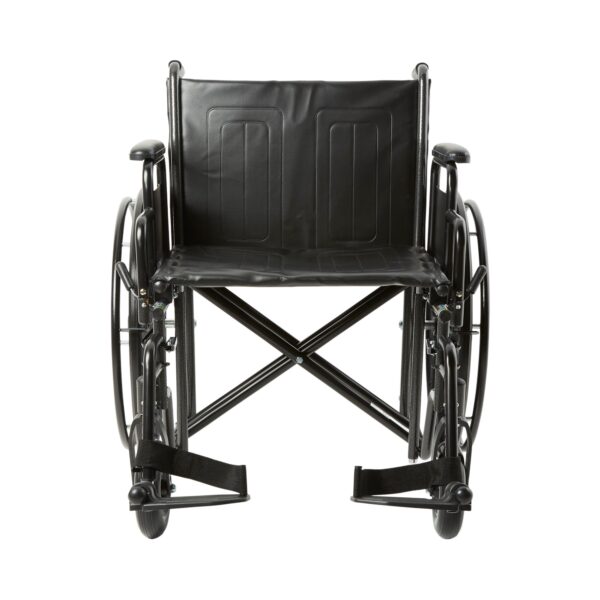 McKesson Bariatric Wheelchair with 22-Inch Seat Width, Dual Axle, Detachable Desk Arm, and Swing-Away Footrest - Image 2