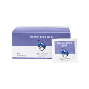 Cardinal Health Alcohol Prep Pad MW-APM * 70% Isopropyl Alcohol, Medium Sterile, Individually Wrapped