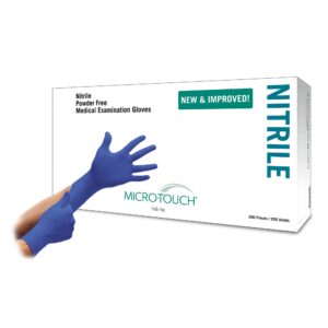 Micro-Touch Nitrile Exam Gloves - X-Large, Chemo Tested, Textured Fingertips by Micro-Touch Part 6034304