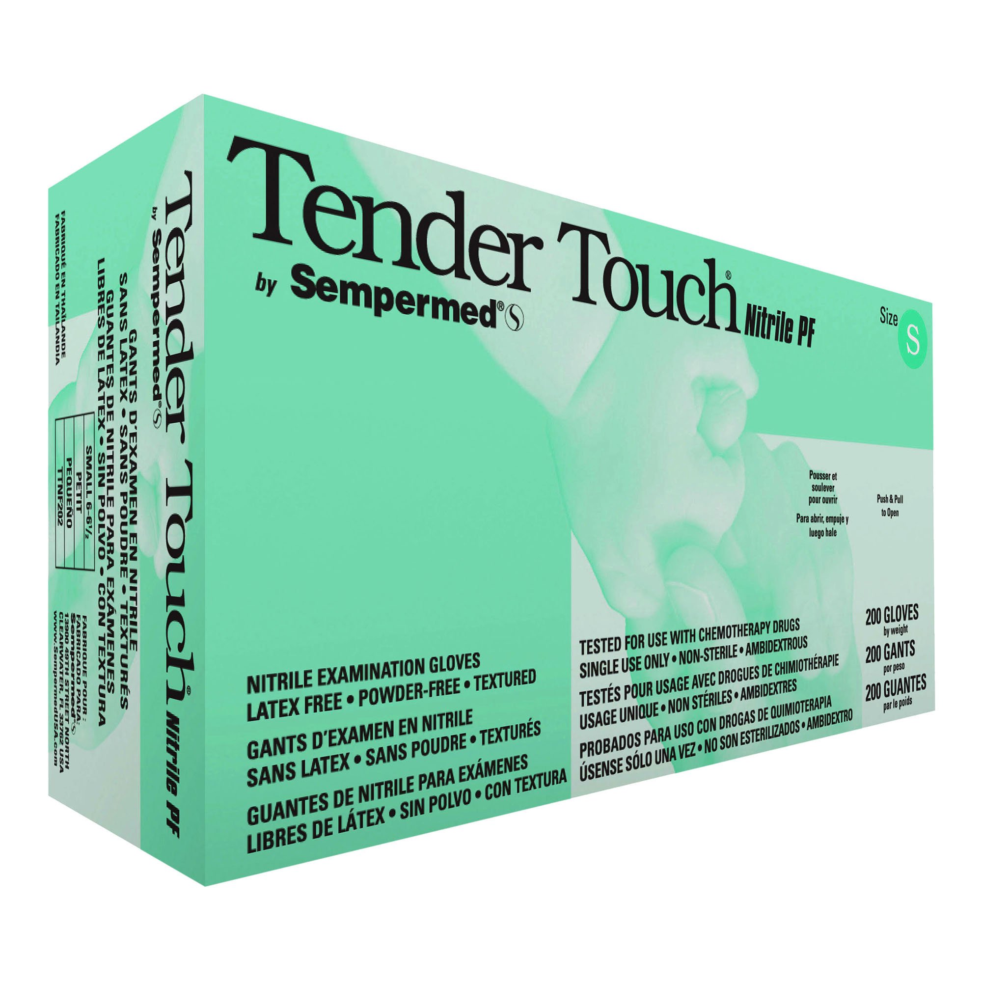 Tender Touch Lavender Exam Gloves - Small, Nitrile, 200 Count by Brand TTNF202