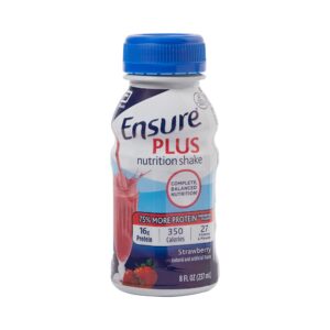 Ensure Plus Oral Nutrition Supplement Strawberries Flavor - 8 oz Bottle by Abbott (Part #57269)