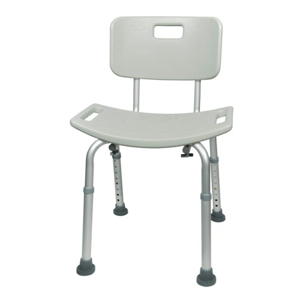 McKesson Aluminum Frame Bath Bench with Removable Backrest, 19-1/4 Inch Seat Width, 300 lbs Capacity - Part Number 146-RTL12202KDR - Image 3