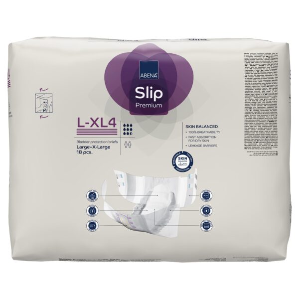 Abena Slip Flexi Fit Large / X-Large Unisex Adult Incontinence Brief * Heavy Absorbency with 3,800 mL Capacity - Image 5