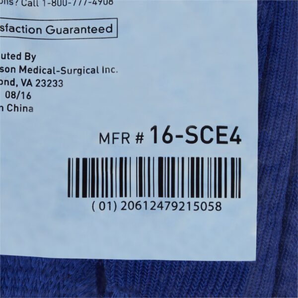 McKesson Unisex Adult Bariatric X-Wide Slipper Socks with Single Tread - Kingfisher Blue (Part #16-SCE4) - Image 4