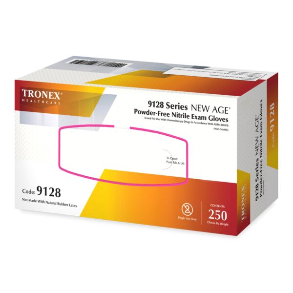 New Age 9128 Series Large Nitrile Exam Gloves * Violet Blue, Textured Fingertips, Chemotherapy & Fentanyl Tested