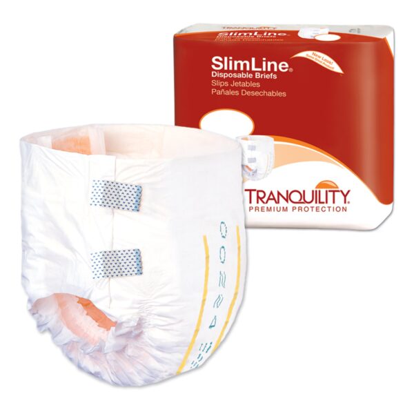 Tranquility Unisex Adult Incontinence Brief - Slimline Small, Heavy Absorbency (Part No. 2120) - Image 3