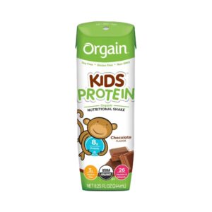 Orgain Kids Protein Organic Nutritional Shake in Chocolate Flavor - 8.25 oz Carton