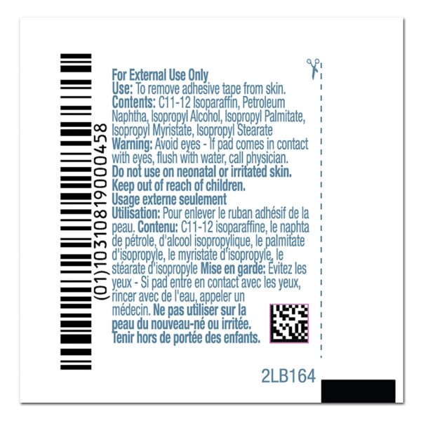 PDI Adhesive Remover Wipe - Gentle & Effective for Medical Use, 100 Count - Image 4