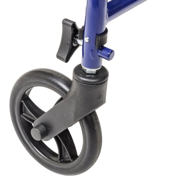 Drive Medical 4 Wheel Rollator with Adjustable Height and Folding Steel Frame - Blue (Part R800KD-BL) - Image 7