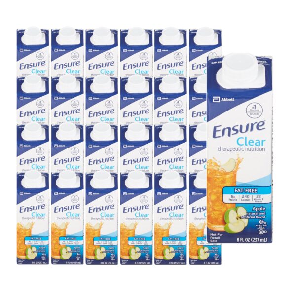Ensure Clear Therapeutic Nutrition Apple Flavor Liquid 8 oz. Reclosable Carton by Abbott - Part Number 64903 - Image 2