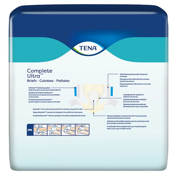 TENA Complete Ultra X-Large Unisex Adult Incontinence Brief - Moderate Absorbency - Image 2