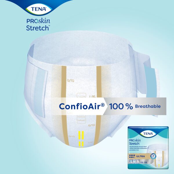 TENA ProSkin Stretch Ultra Large / X-Large Unisex Adult Incontinence Brief Part 67803 - Image 9
