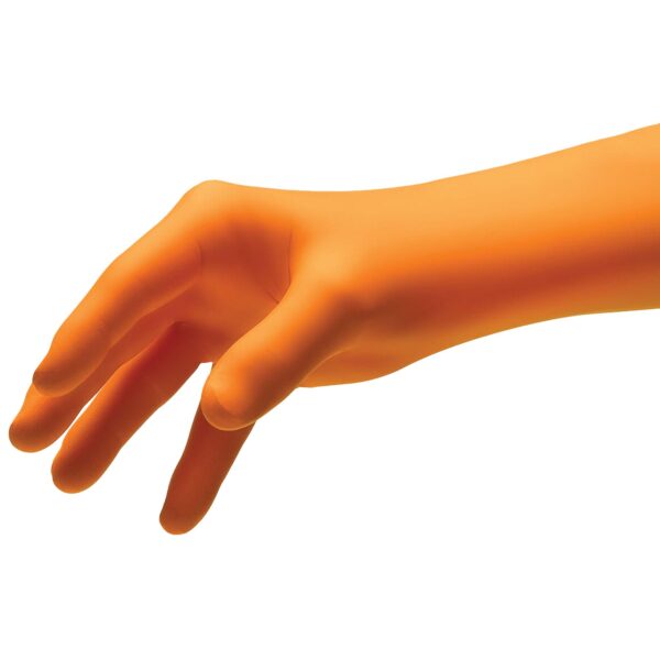 Nitrile Exam Gloves by Brand * Ultra Orange X-Large Non-Sterile, Fully Textured, Chemo & Fentanyl Tested - Image 3