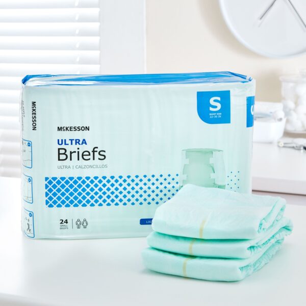 McKesson Unisex Adult Incontinence Brief Ultra Small Disposable Heavy Absorbency (Part Number BRULSM) - Image 9