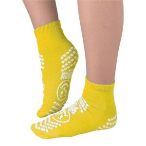 Pillow Paws Risk Alert Terries Slipper Socks by Arizona Standard, Unisex Adult 2X-Large, Yellow