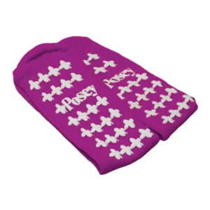 Posey 6239LP Unisex Adult Large Double Tread Slipper Socks - Purple