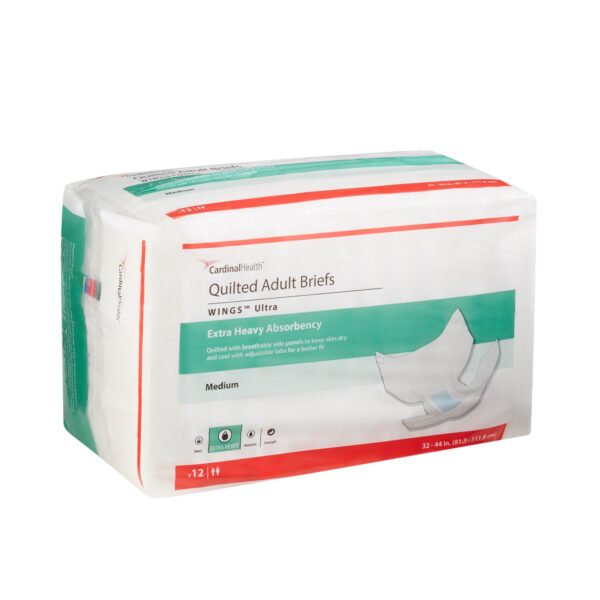 Depend Unisex Adult Incontinence Briefs with Wings - Ultra Medium Heavy Absorbency, Part Number 77073 - Image 3