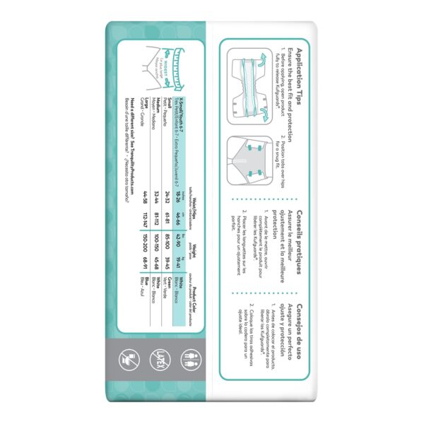 Tranquility Essential X-Small Unisex Youth Incontinence Brief Part 2743 * Heavy Absorbency Disposable Underwear - Image 4