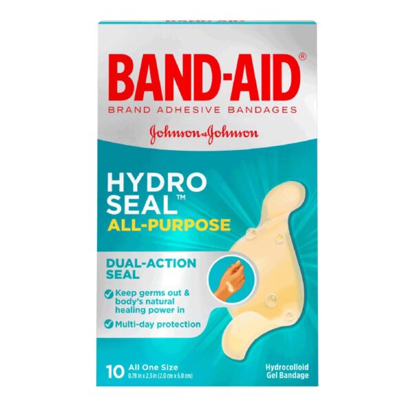 Band-Aid Hydro Seal Waterproof Adhesive Bandages * 1.1 x 2.1 Inch Hydrocolloid Gel Oval Tan Sterile, Ideal for All Body Parts