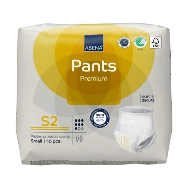 Abena Premium S2 Pull-On Unisex Adult Absorbent Underwear with Tear-Away Seams - Small, Heavy Absorbency - Image 5