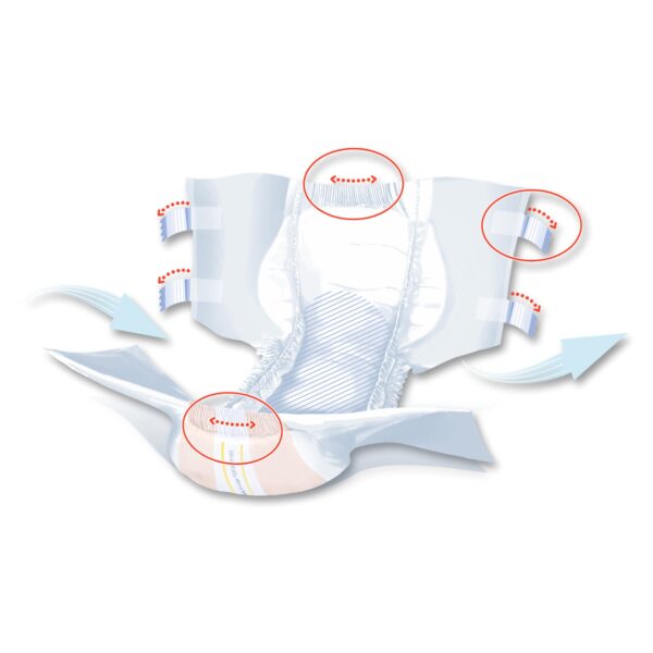 Seni Super Plus X-Large Unisex Adult Incontinence Brief - Heavy Absorbency with Breathable Outer Layer - Image 9