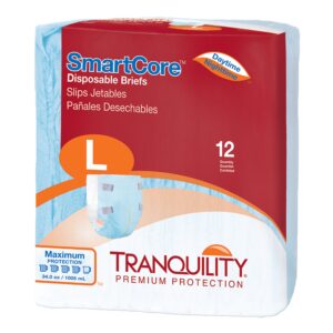 Tranquility SmartCore Large Unisex Adult Incontinence Brief - Heavy Absorbency
