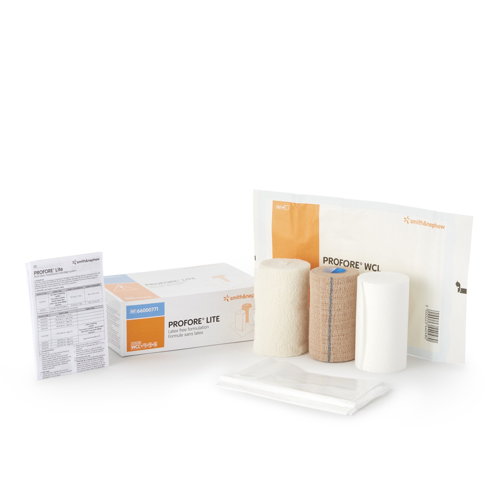 3 Layer Compression Bandage System Profore Lite by Smith & Nephew - Part Number 66000771, Low Compression, Self-Adherent Wrap for Effective Wound Care