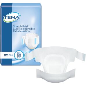TENA Stretch Plus 2X-Large Unisex Adult Incontinence Brief - Moderate Absorbency