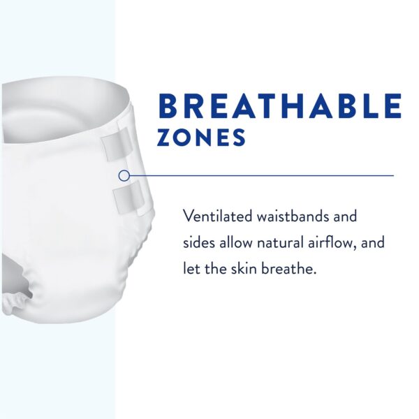 Prevail Nu-Fit Medium Unisex Adult Incontinence Brief - Heavy Absorbency - Image 6