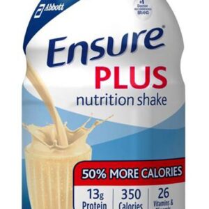 Ensure Plus Vanilla Nutrition Shake by Abbott, Part Number 62932 - 8 oz. Bottle