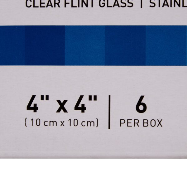 McKesson Sundry Jar 4 x 4 Inch Clear Glass with Stainless Steel Lids, Set of 6 - Part 63-4013 - Image 7