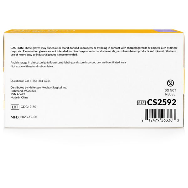 CareStock Small NonSterile Vinyl Exam Gloves - Clear, Standard Cuff, Smooth Finish - Image 9