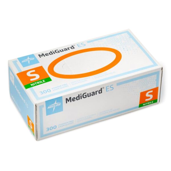 MediGuard MG3001 Small Nitrile Exam Gloves by Brand * Textured Fingertips, Blue, Non-Sterile - Image 3