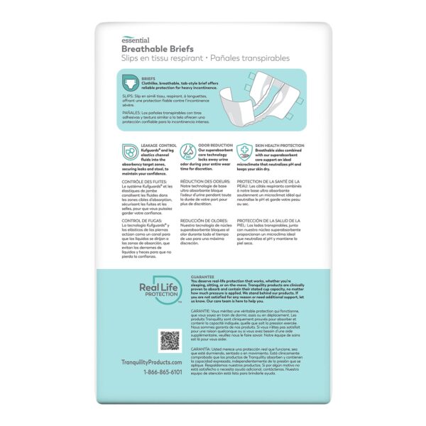 Tranquility Essential Small Unisex Incontinence Brief Part 2744 - Image 2