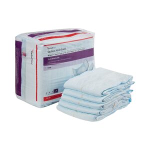 Unisex Adult Incontinence Brief Wings Overnight Quilted Large Disposable Heavy Absorbency by Brand 67034