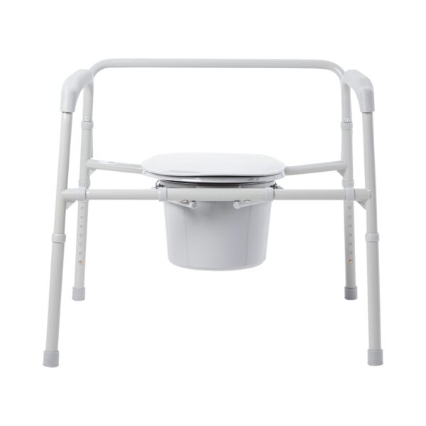 McKesson 146-11117N-1 3-in-1 Commode Chair with Steel Frame and 13-3/4 Inch Seat Width - Image 2
